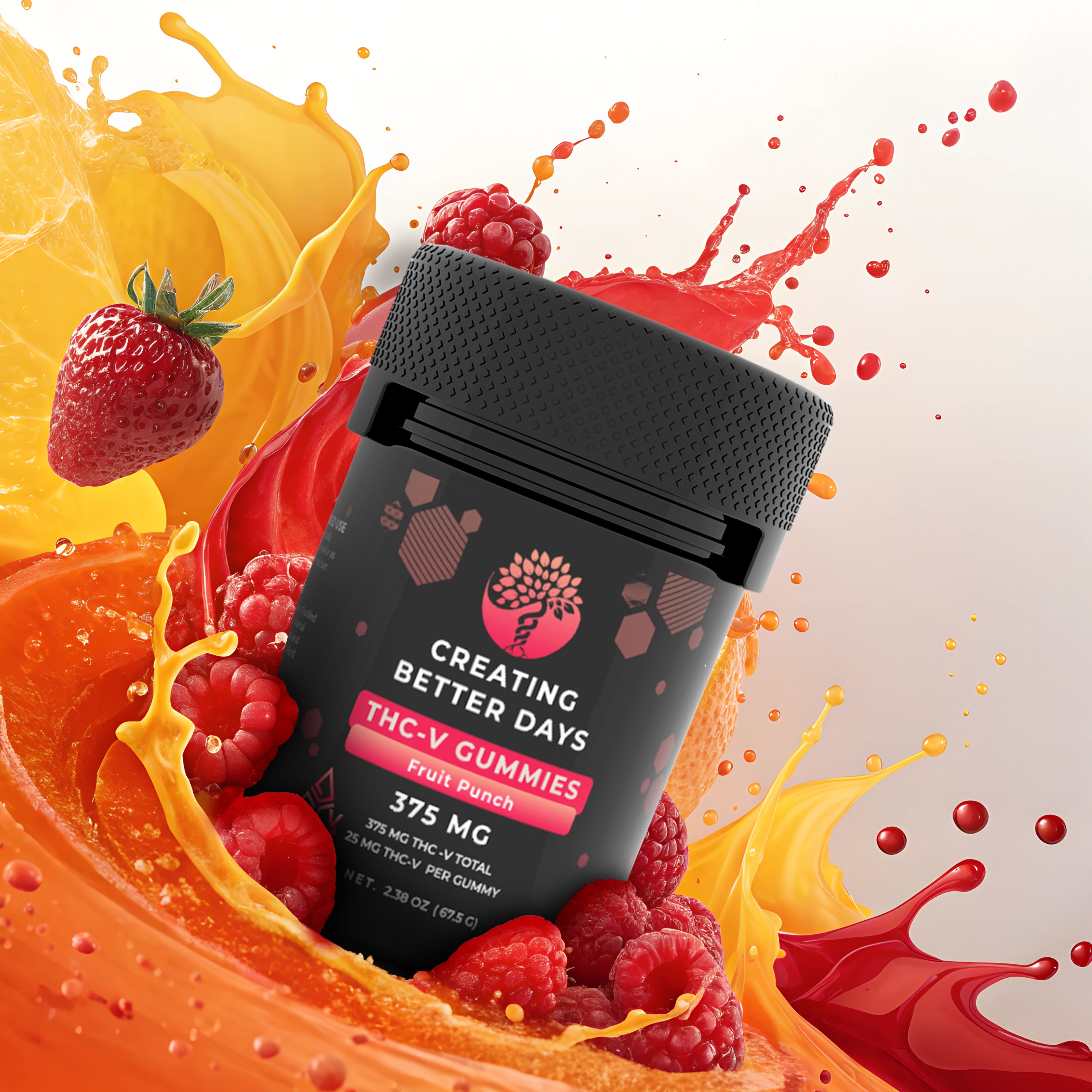 Fruit Punch THCV Gummies 375 MG