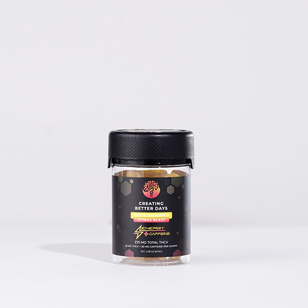 Citrus Blast Energy + Caffeine THCV Gummies 375MG