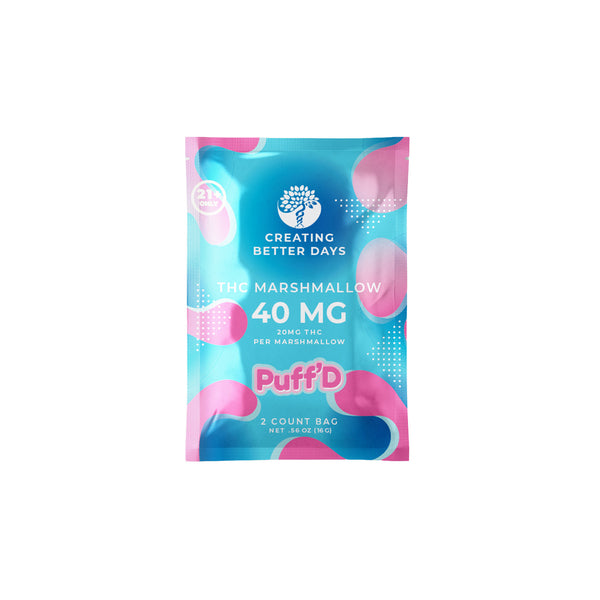 THC Marshmallows - 50mg 2ct - High Potency
