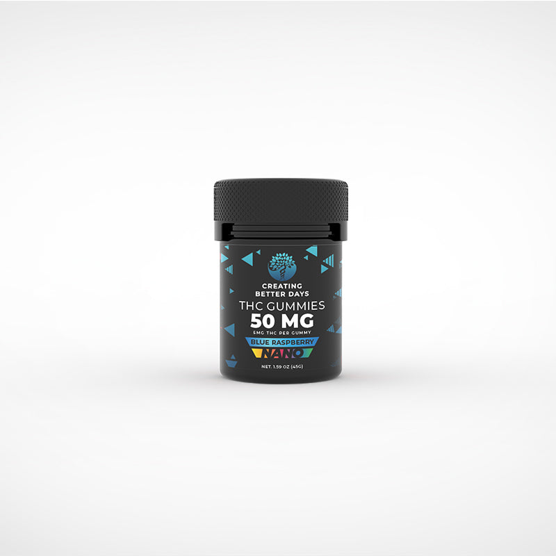 THC Gummies - 5mg Nano Blue Raspberry - Micro-dose
