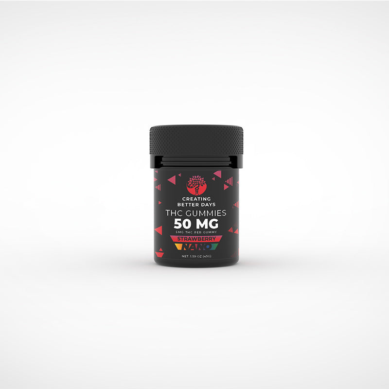 THC Gummies - 5mg Nano Strawberry - Micro-dose
