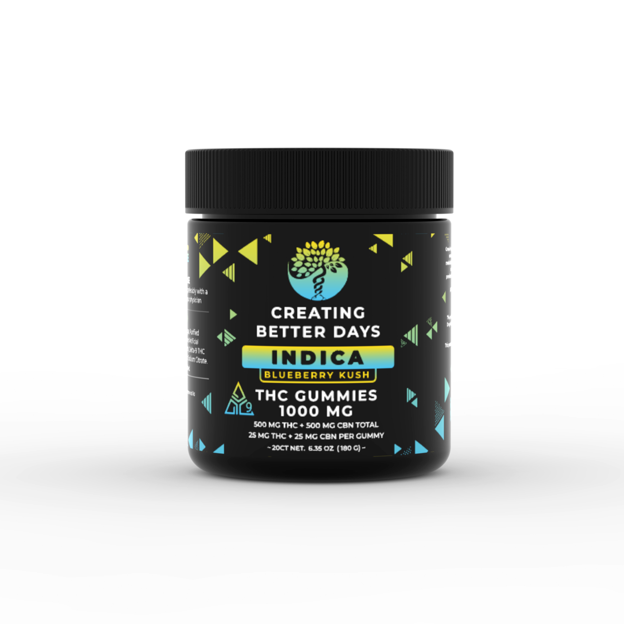 Indica Gummies - 50mg Blueberry Kush - High Potency