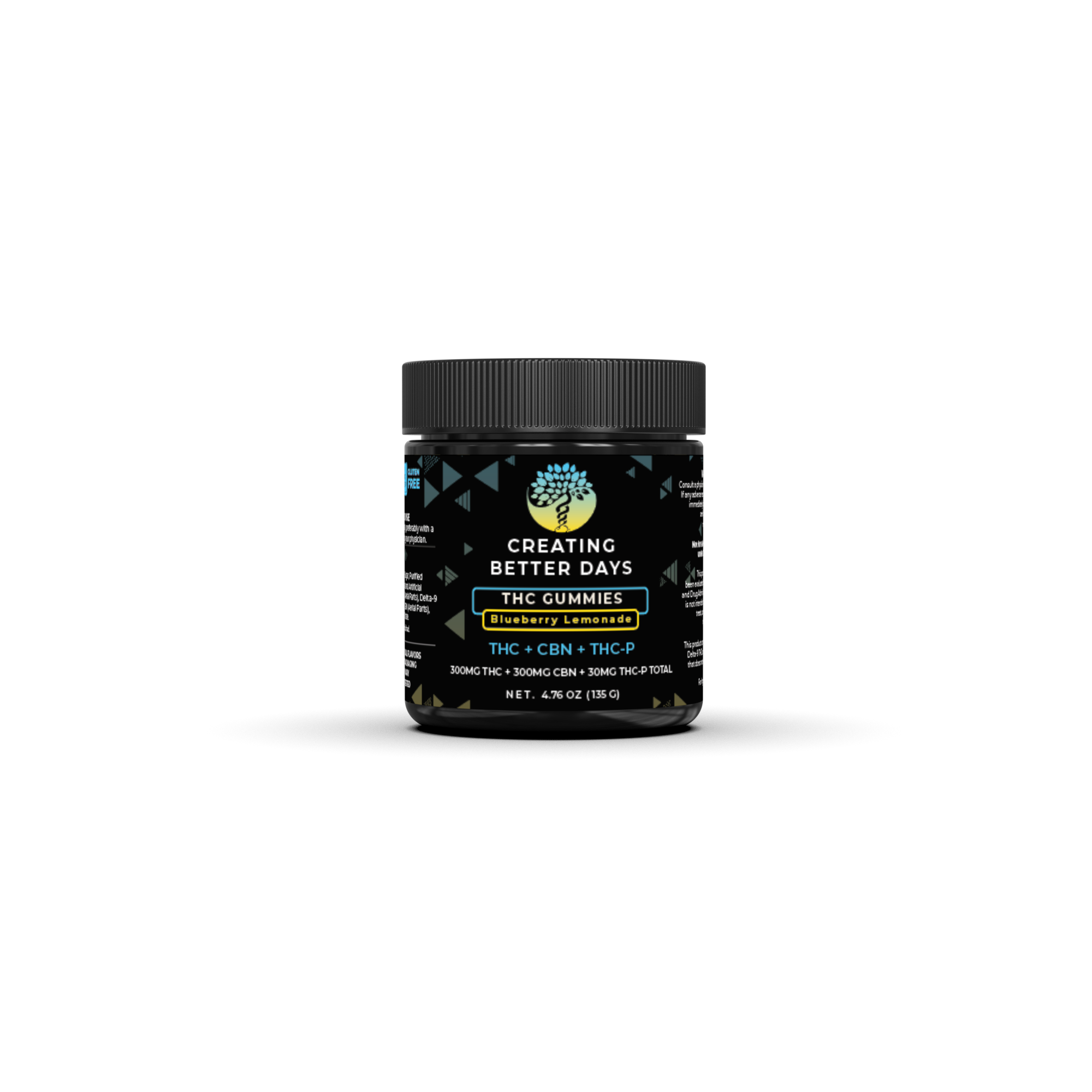 THC Gummies – THCA + THC + THCP Blend – Blueberry Lemonade - High Potency