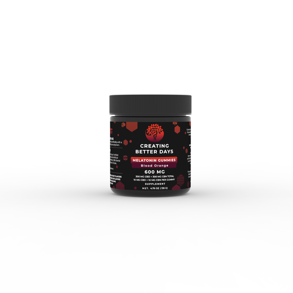 Blood Orange Melatonin CBD + CBN Gummies 600 MG