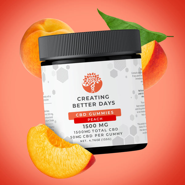 Peach CBD Gummies 1500 MG