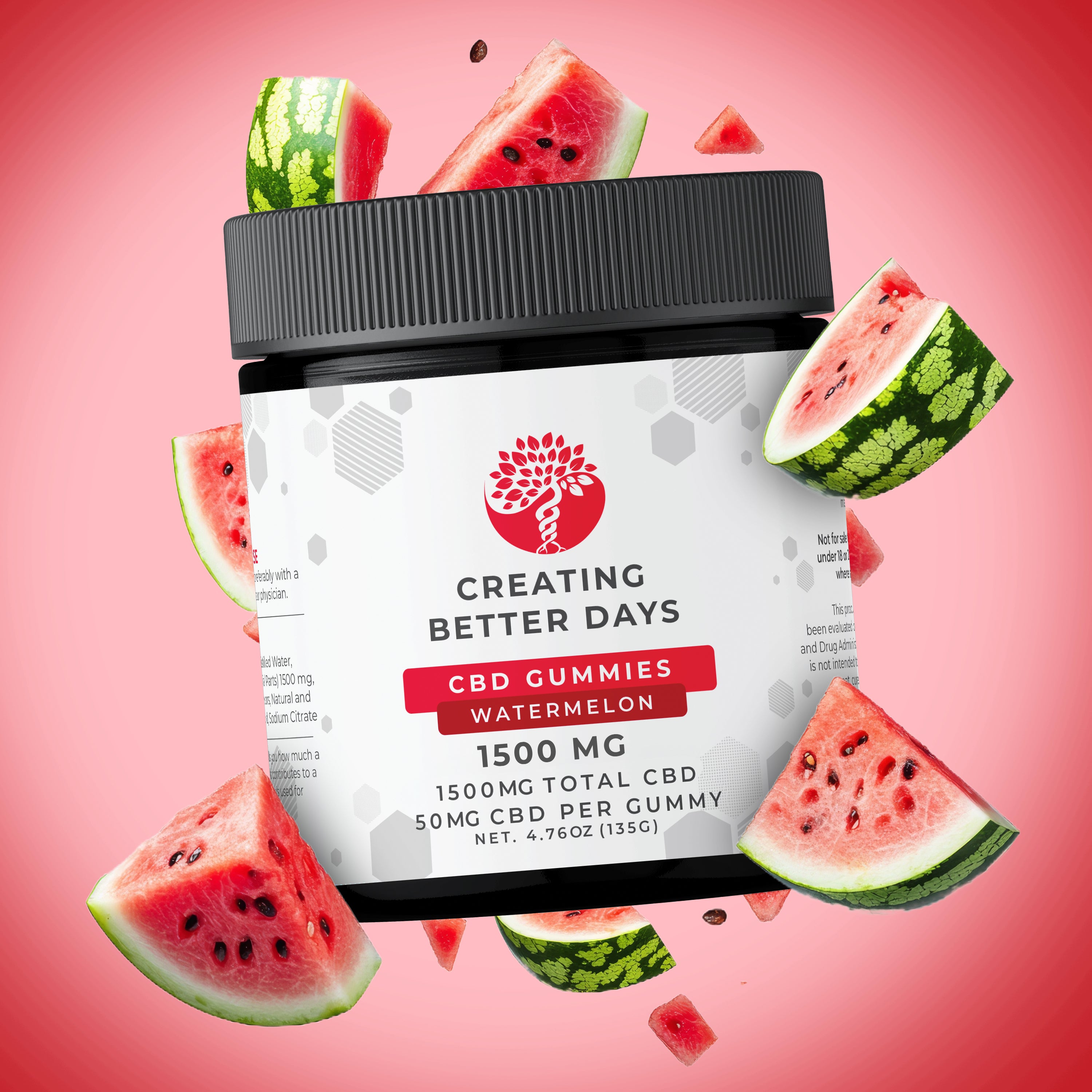 CBD - 50mg  Watermelon - THC Free