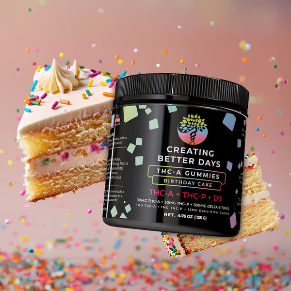 Birthday Cake THCA + THCP + Delta 9 Gummies 360 MG