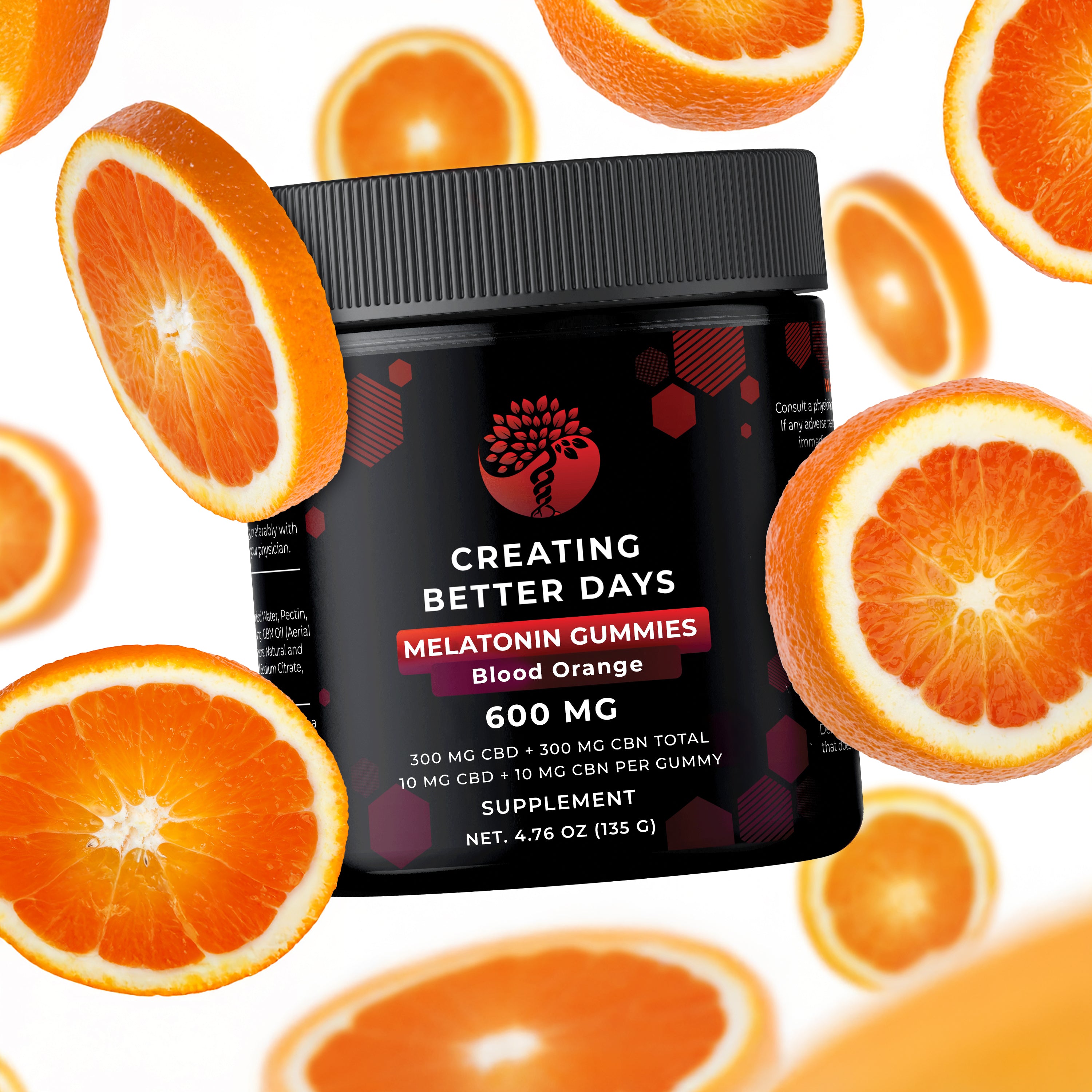 CBD Gummies - 600mg Blood Orange - THC Free - Sleep