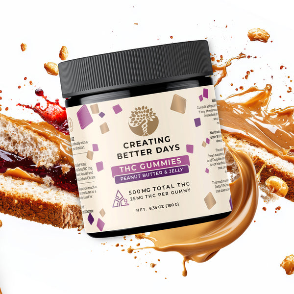 Peanut Butter & Jelly Delta 9 Gummies 500 MG