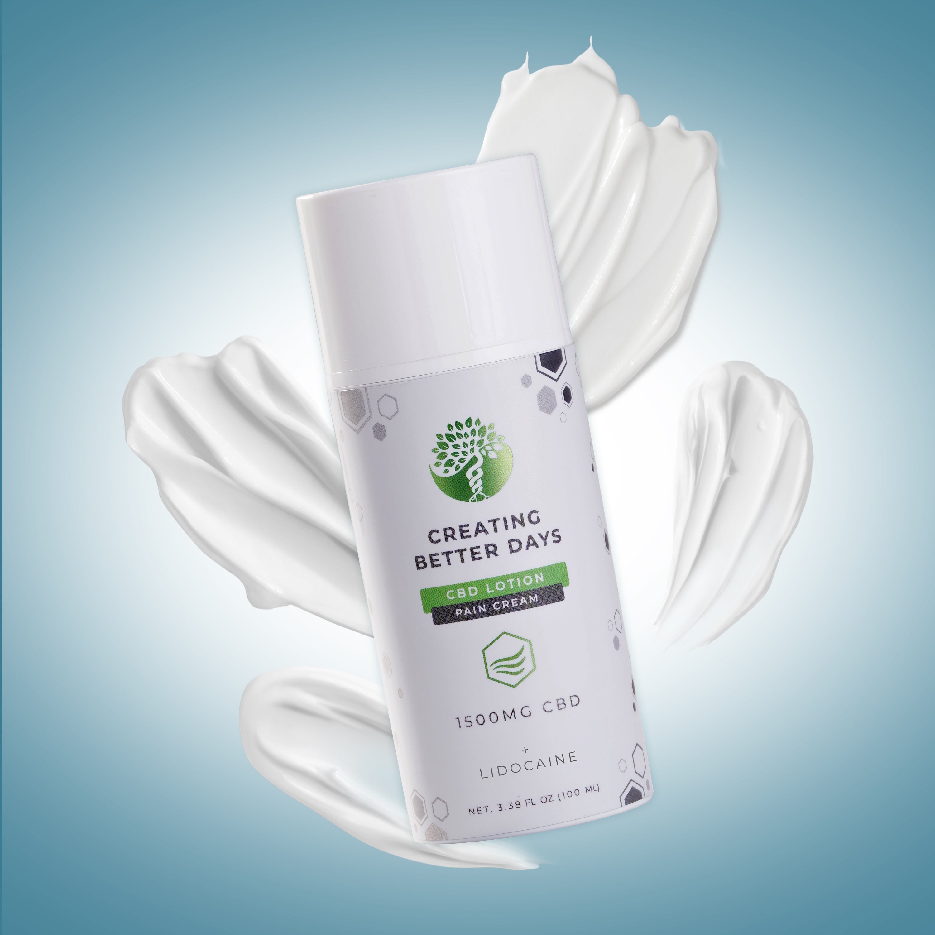 CBD Relief Cream with Lidocaine - 1,500mg - THC Free