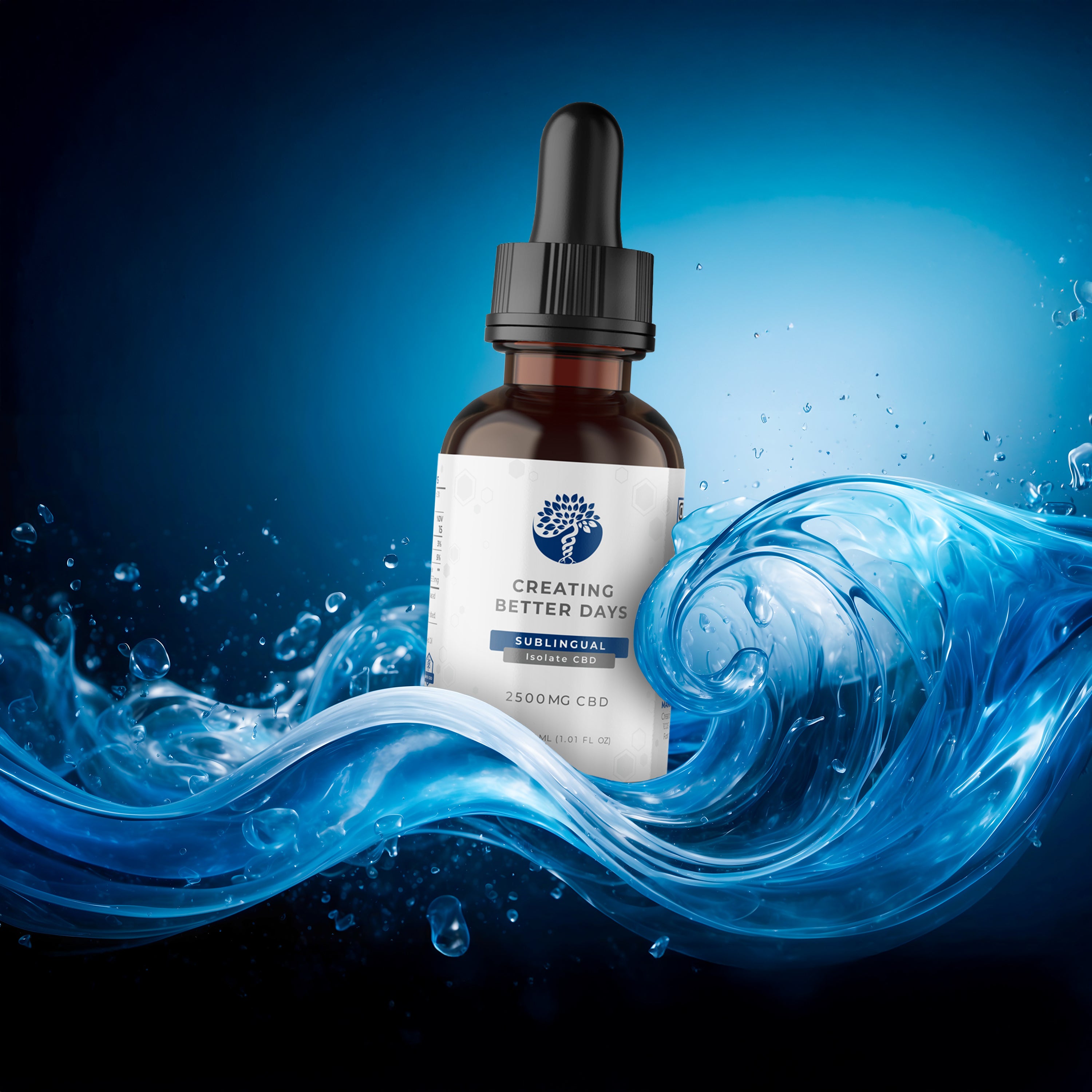 CBD - 2,500mg  Tincture - THC Free
