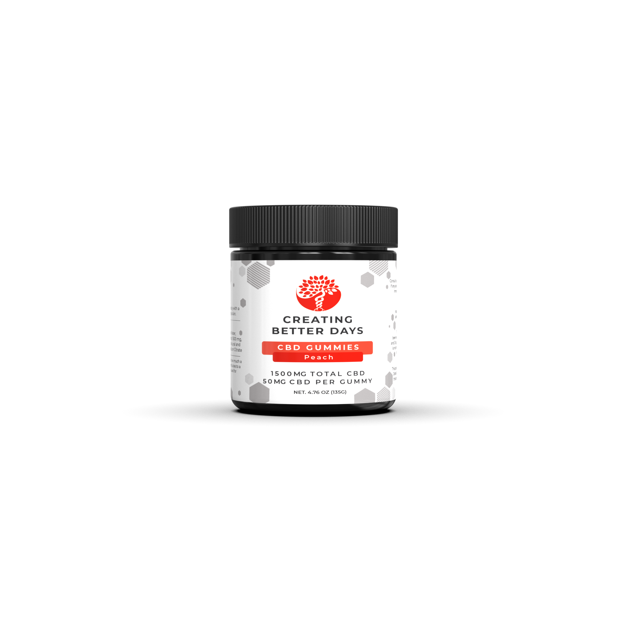 CBD - 50mg Peach - THC Free