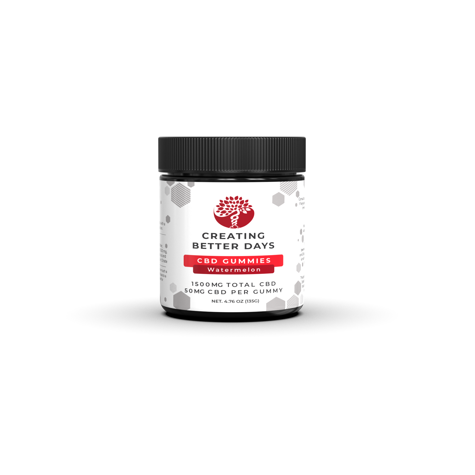 Watermelon CBD Gummies 1500 MG  - THC Free