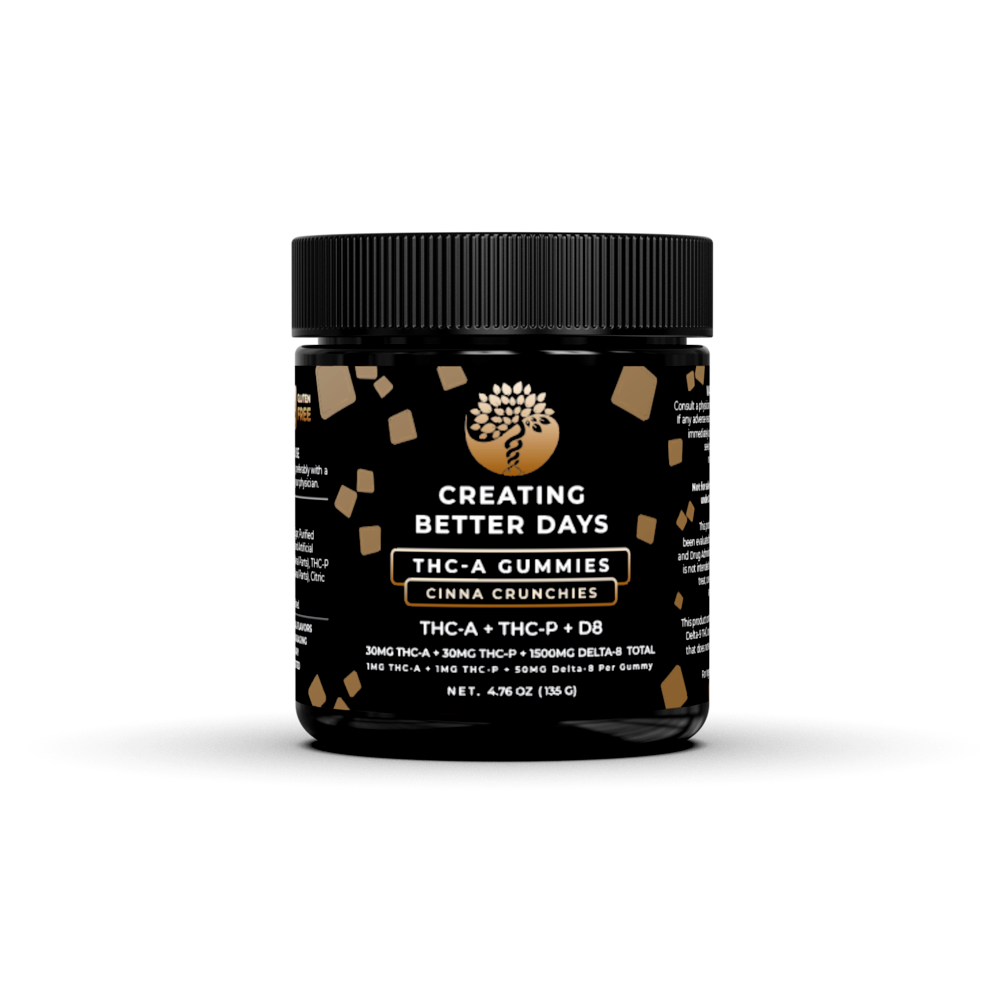 THC Gummies – THCA + Delta-8 + THCP Blend – Cinna Crunchies - High Potency