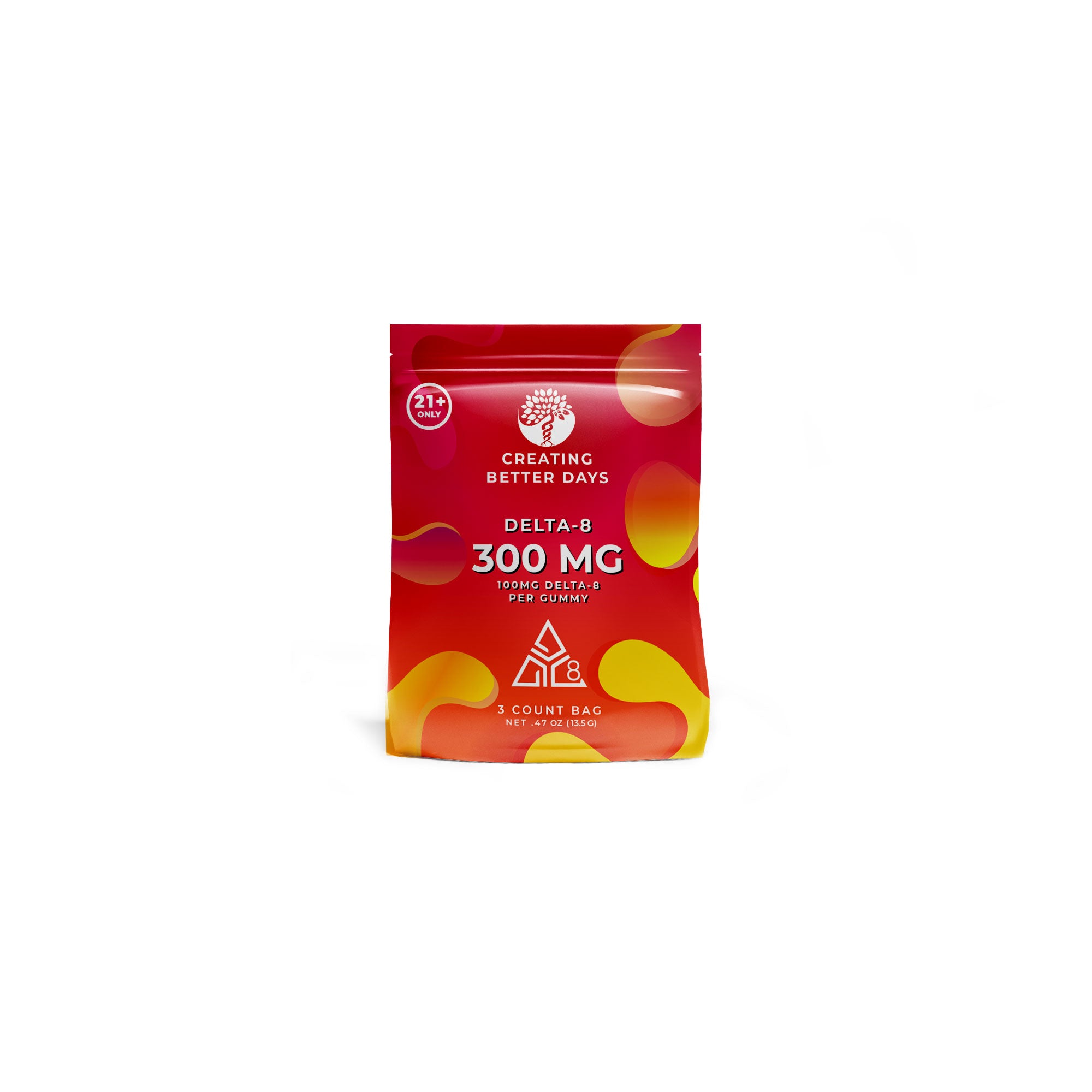Delta-8 Gummies - 100mg - 3ct - High Potency