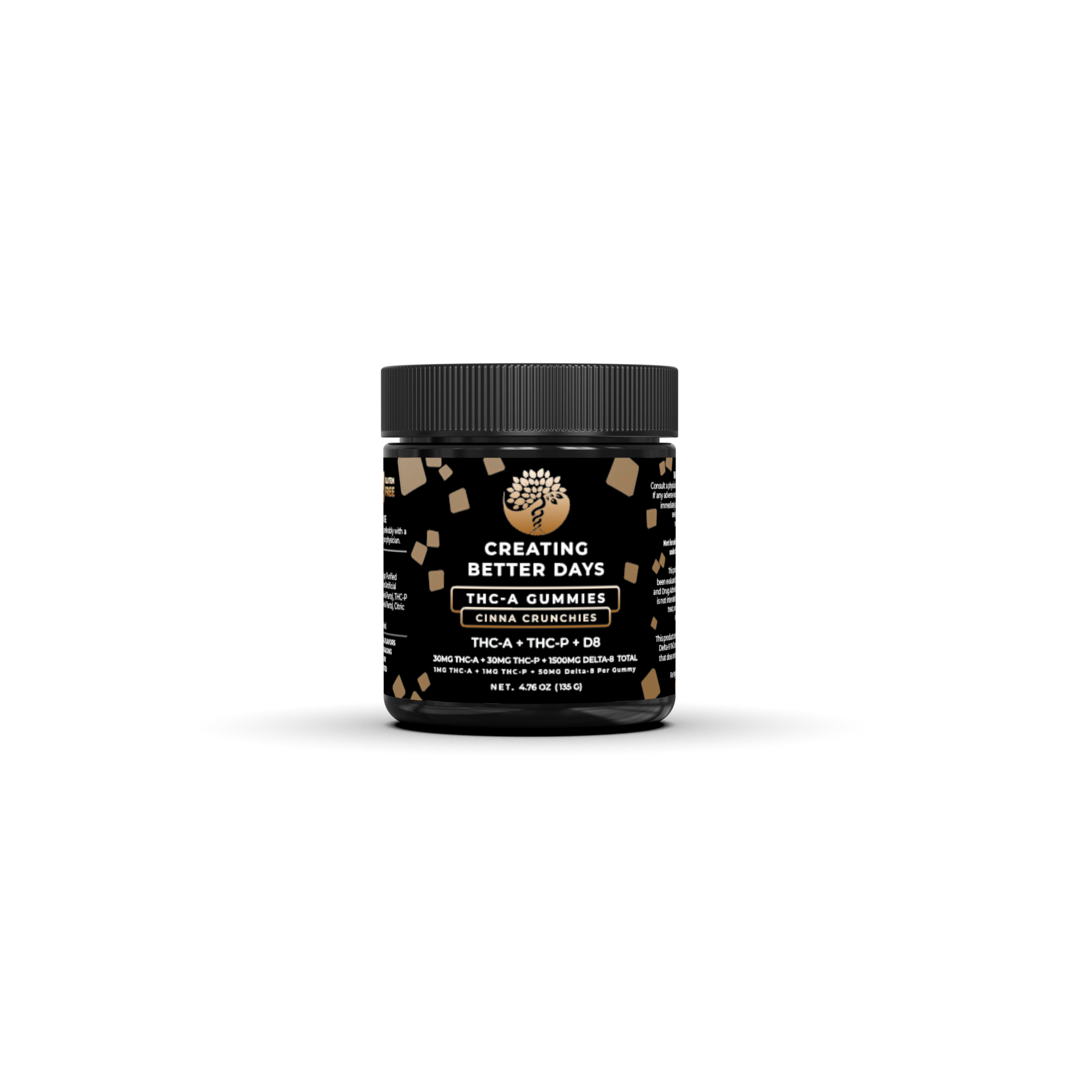 THC Gummies – THCA + Delta-8 + THCP Blend – Cinna Crunchies - High Potency