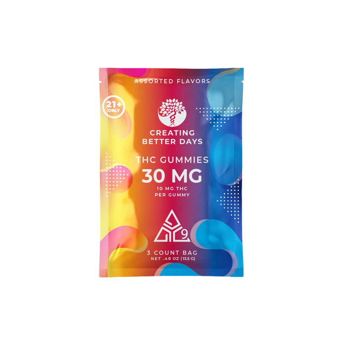 3ct 10mg THC Gummies Mixed
