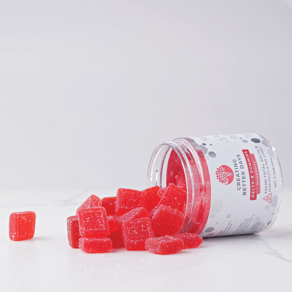 750mg Delta-8 Gummies - Strawberry