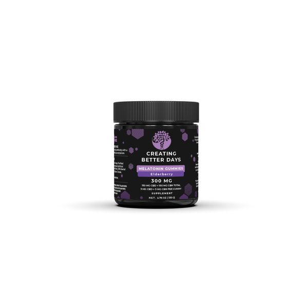 Elderberry Melatonin CBD + CBN Gummies 300 MG