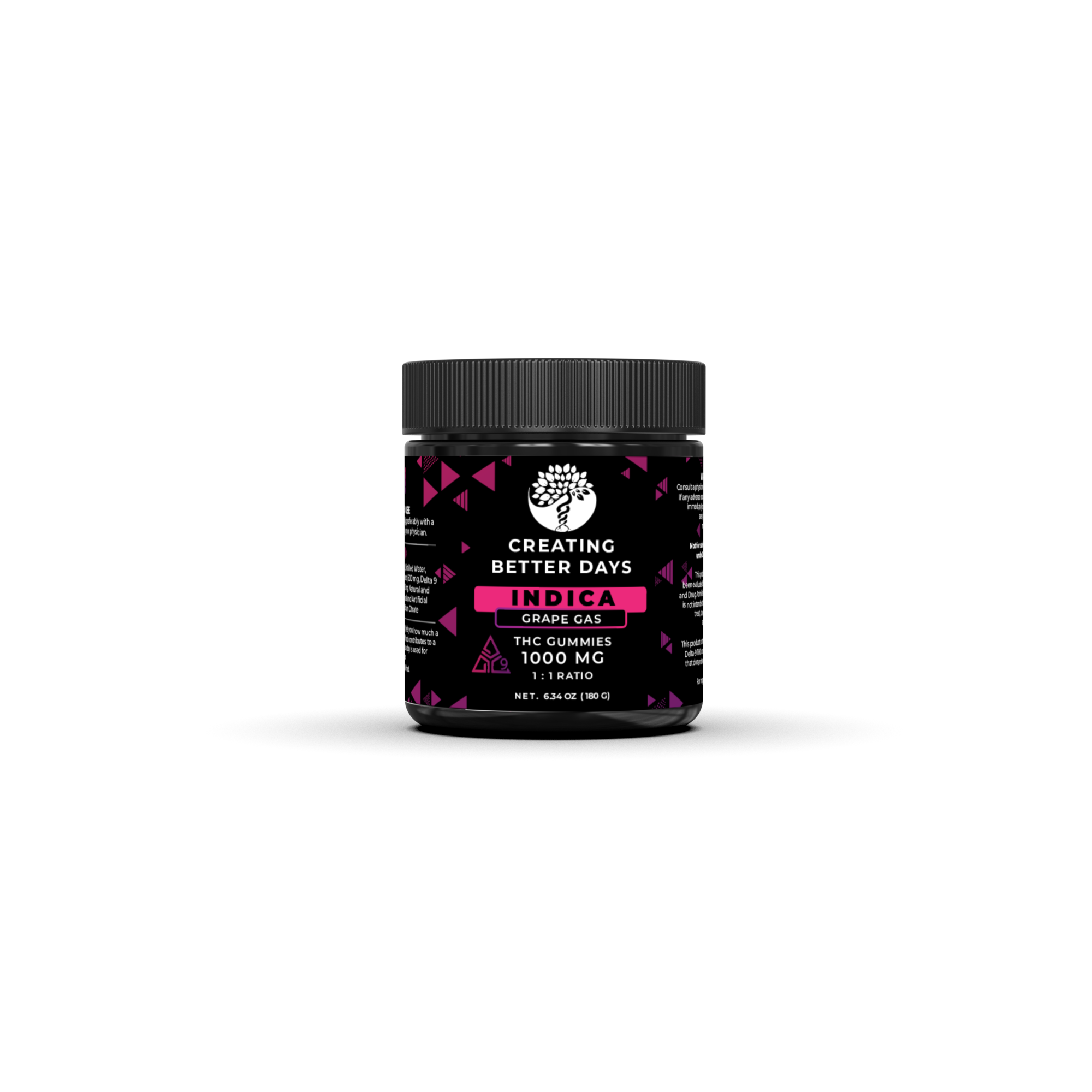 Indica Gummies - 50mg Grape Gas - High Potency