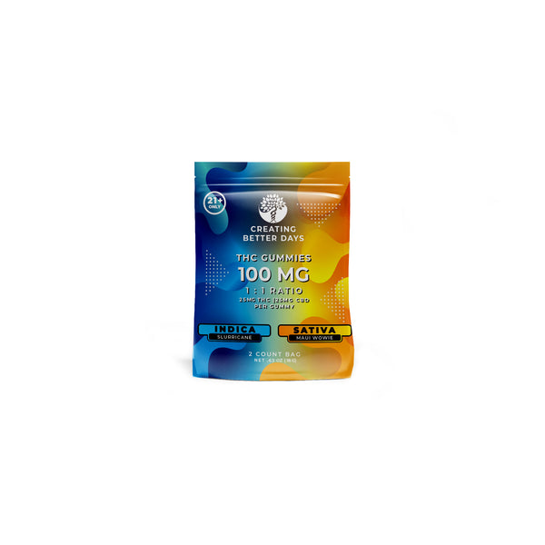 100mg 2 Count Indica / Sativa Bag