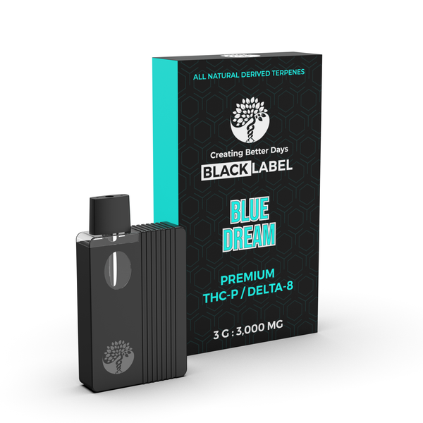 3 Gram THC-P & Delta-8 Disposable - Black Label | THC-P | Creating Better Days