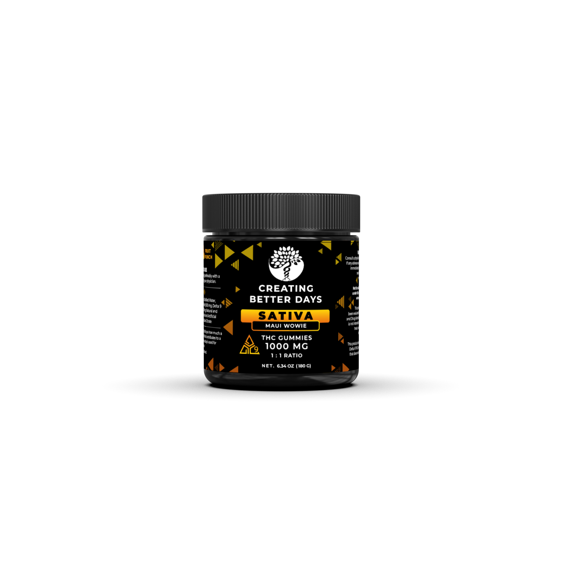 Sativa Gummies - 50mg Maui Wowie - High Potency