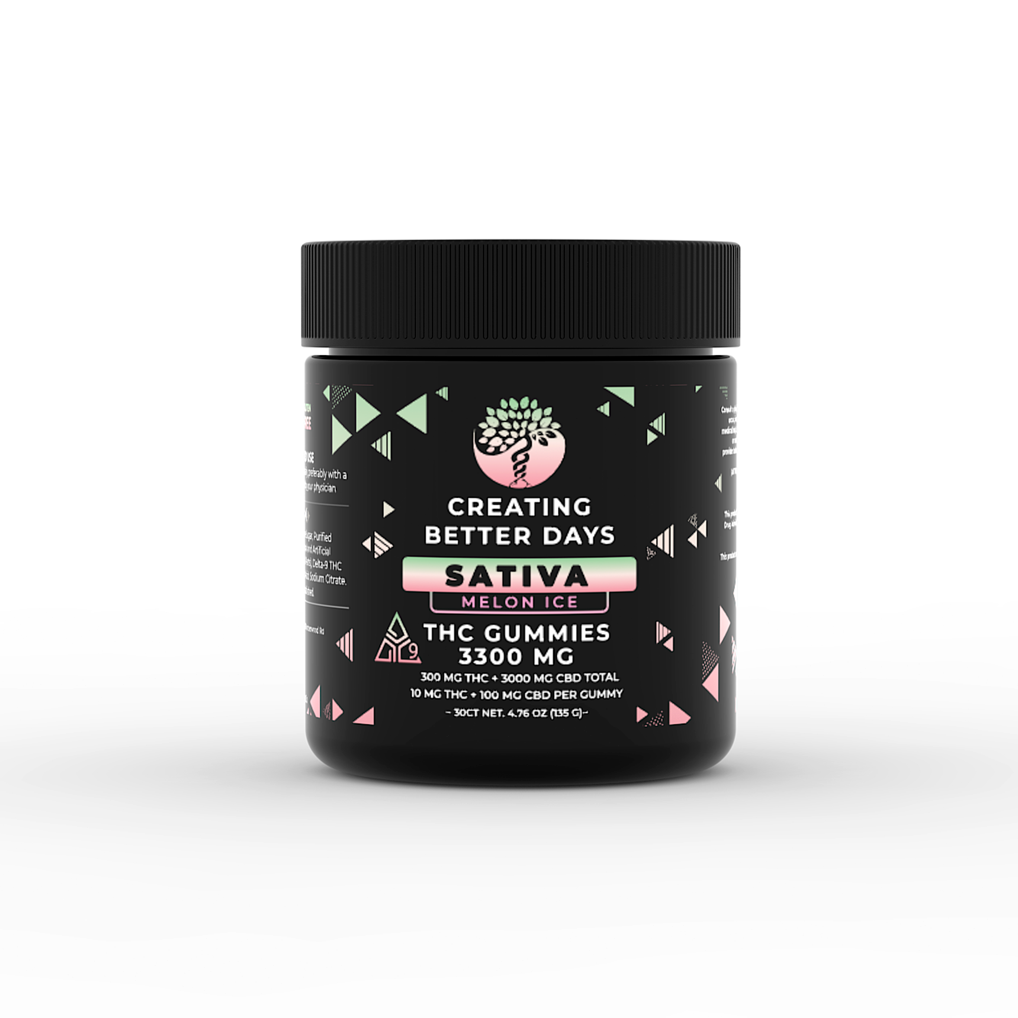 Spectrum+ Gummies - 10mg THC + 100mg CBD - Melon Ice - Medium Potency