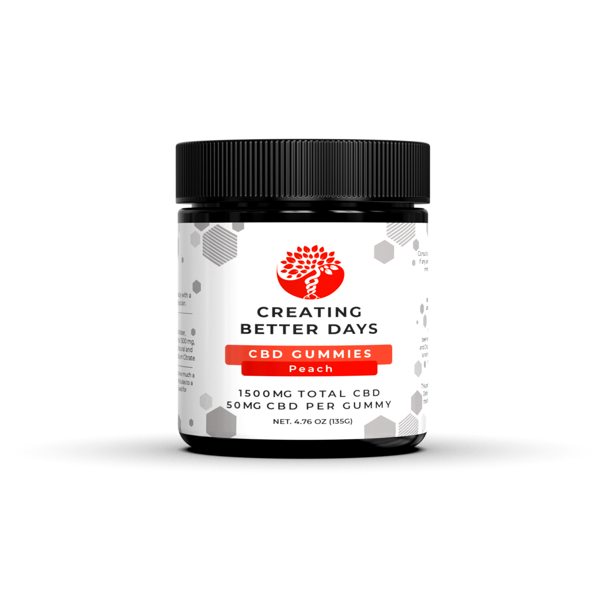 CBD - 50mg Peach - THC Free