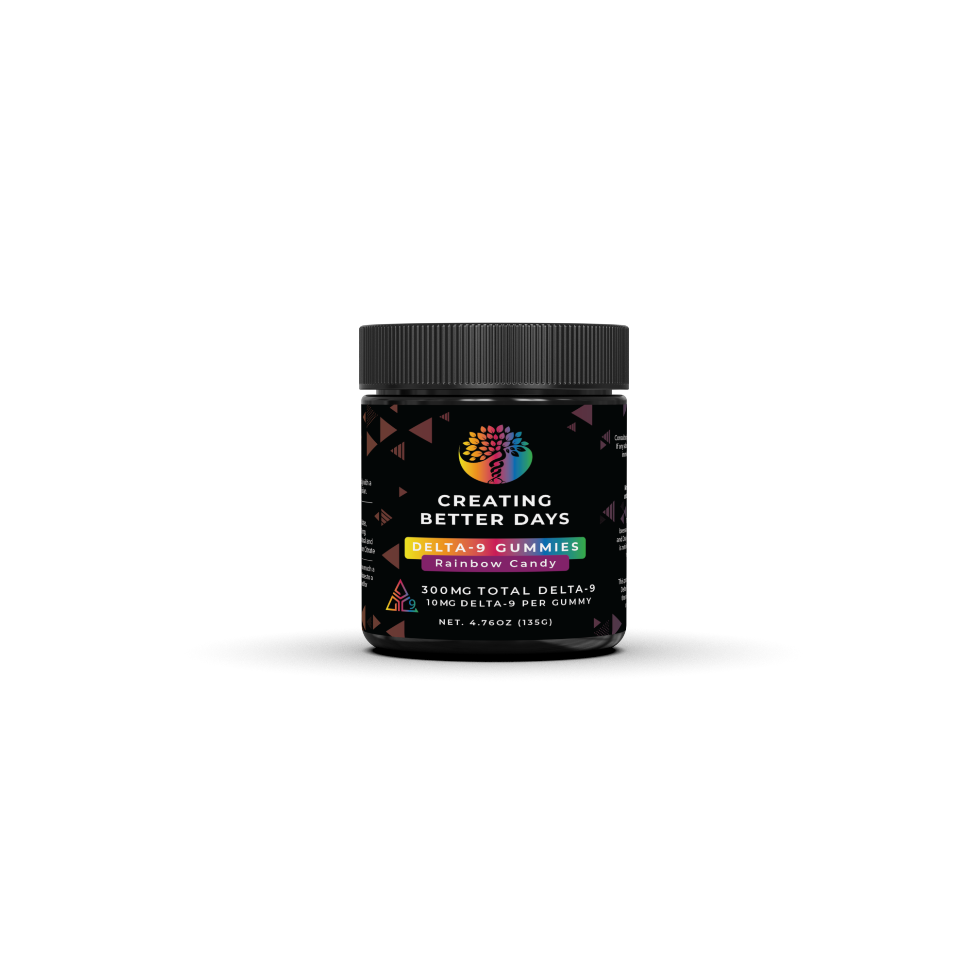 THC Gummies - 10mg Rainbow Candy - Medium Potency