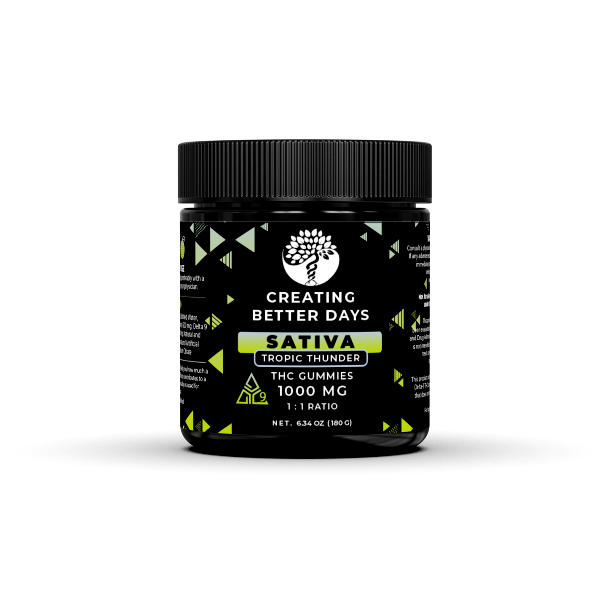 Sativa Gummies - 50mg Tropical Thunder - High Potency