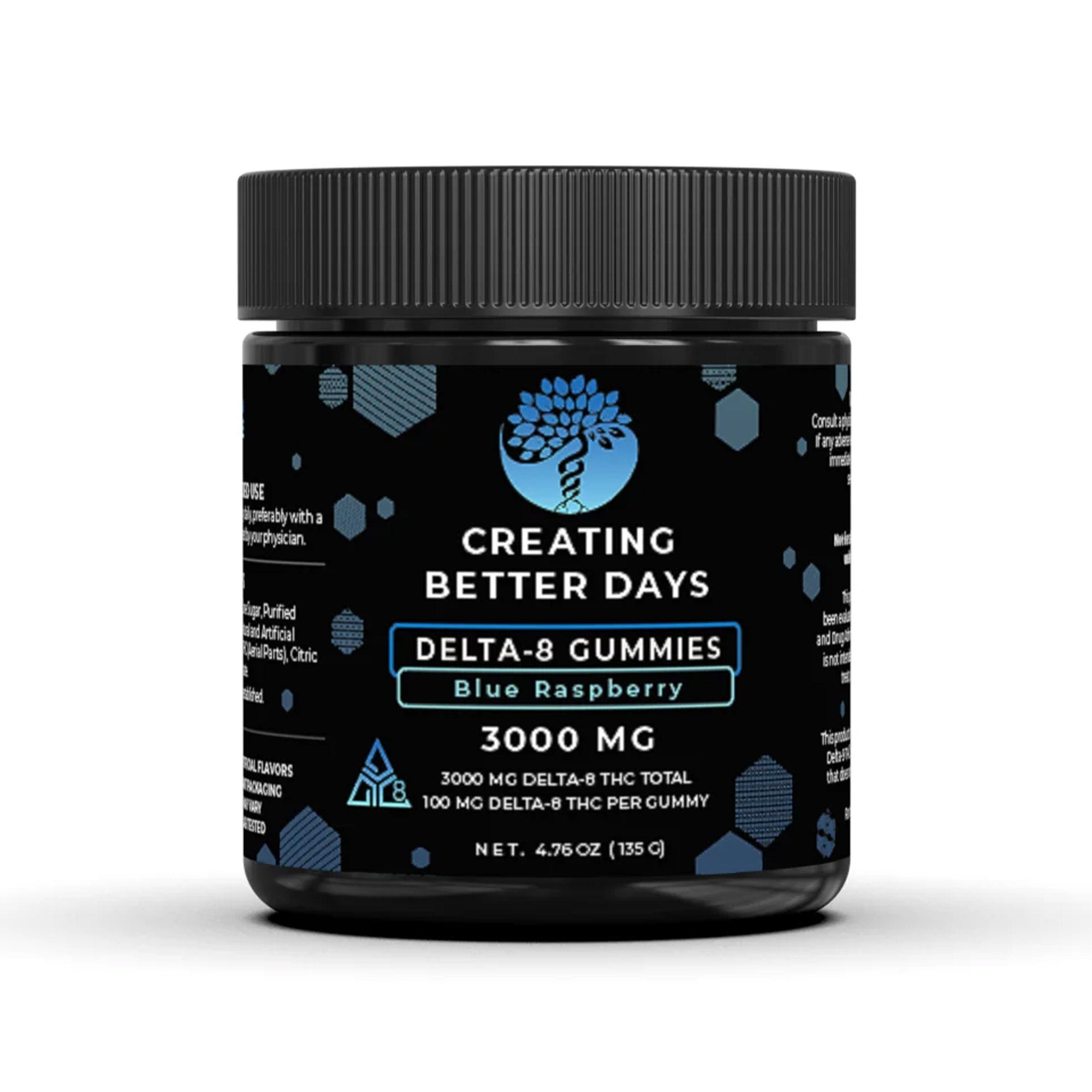 Delta 8 Gummies - 100mg Blue Raspberry - High Potency